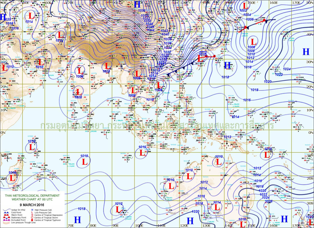 low pressure March 9