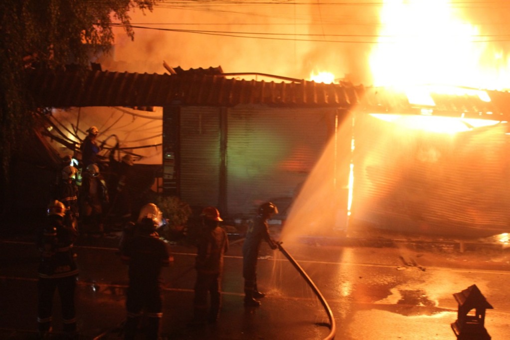 materials store fire